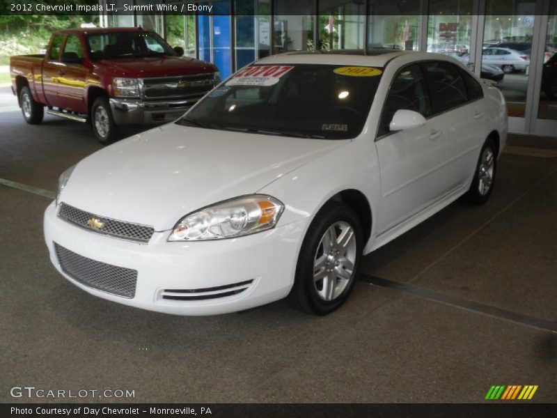 Summit White / Ebony 2012 Chevrolet Impala LT