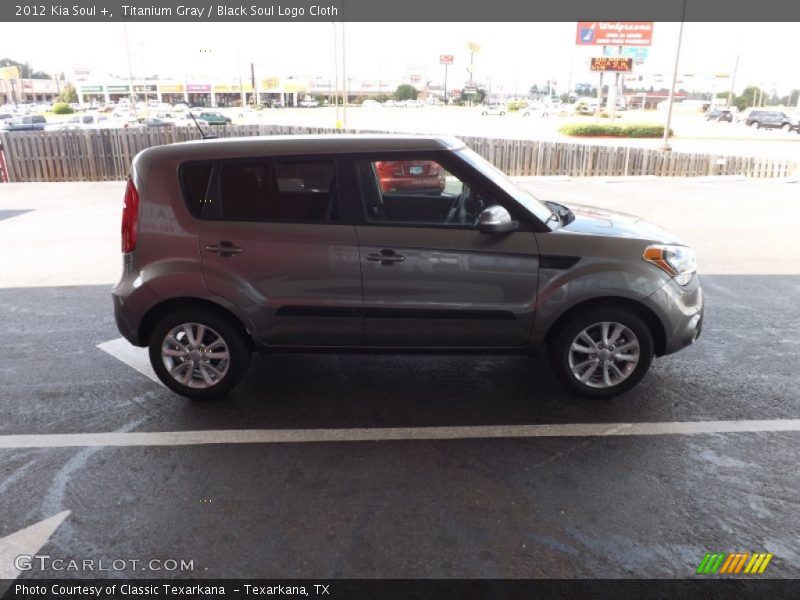 Titanium Gray / Black Soul Logo Cloth 2012 Kia Soul +