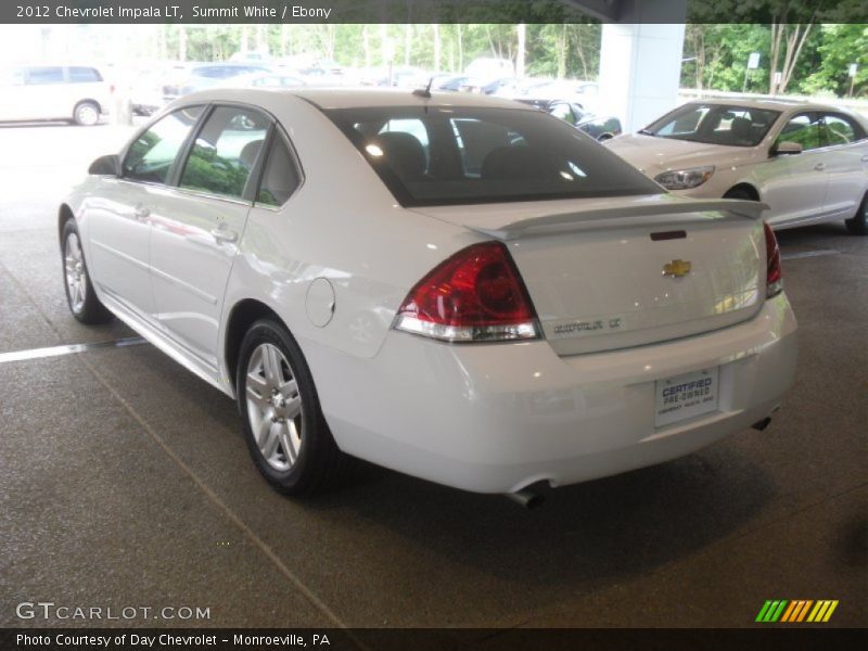 Summit White / Ebony 2012 Chevrolet Impala LT