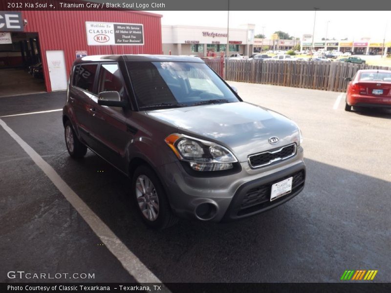 Titanium Gray / Black Soul Logo Cloth 2012 Kia Soul +
