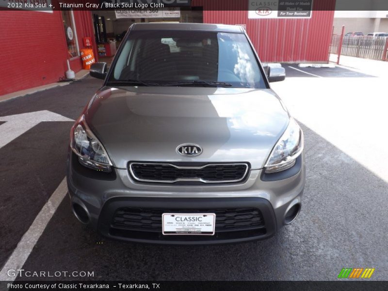 Titanium Gray / Black Soul Logo Cloth 2012 Kia Soul +