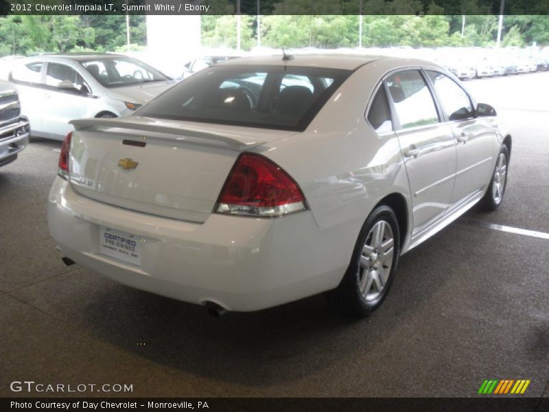 Summit White / Ebony 2012 Chevrolet Impala LT