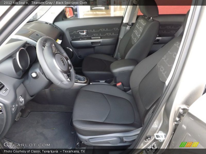 Titanium Gray / Black Soul Logo Cloth 2012 Kia Soul +