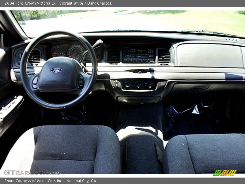 Vibrant White / Dark Charcoal 2004 Ford Crown Victoria LX
