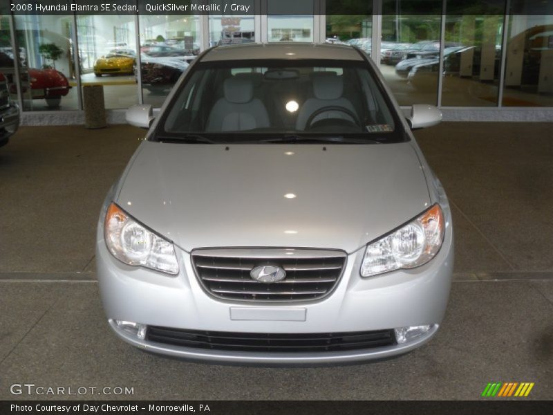 QuickSilver Metallic / Gray 2008 Hyundai Elantra SE Sedan