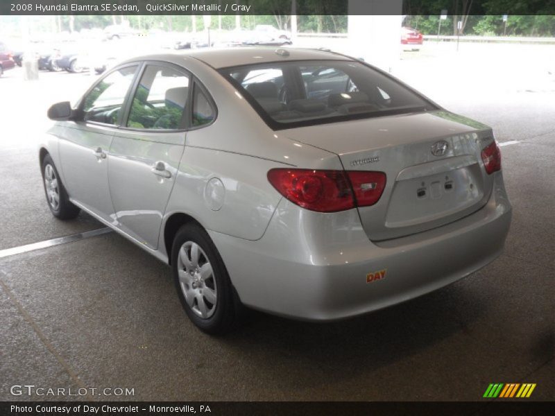 QuickSilver Metallic / Gray 2008 Hyundai Elantra SE Sedan