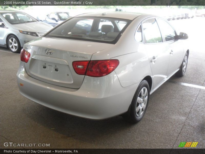 QuickSilver Metallic / Gray 2008 Hyundai Elantra SE Sedan