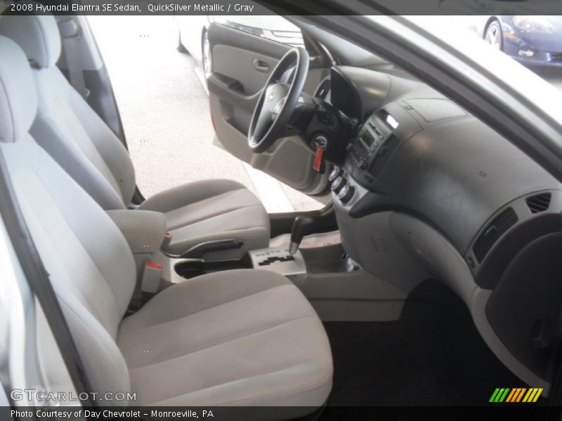 QuickSilver Metallic / Gray 2008 Hyundai Elantra SE Sedan