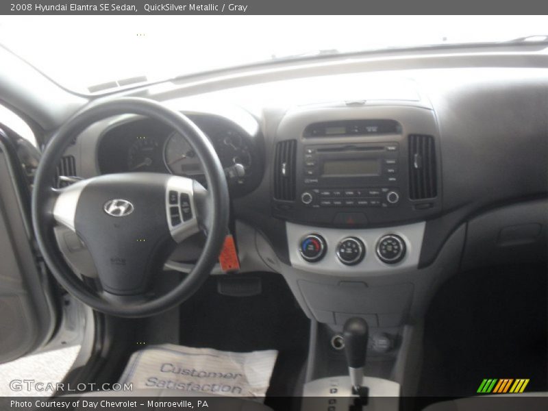 QuickSilver Metallic / Gray 2008 Hyundai Elantra SE Sedan
