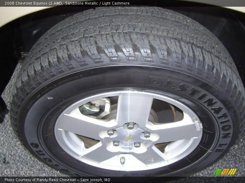 Sandstone Metallic / Light Cashmere 2008 Chevrolet Equinox LS AWD