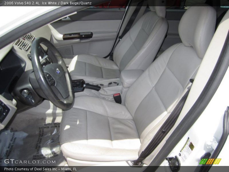 Ice White / Dark Beige/Quartz 2006 Volvo S40 2.4i