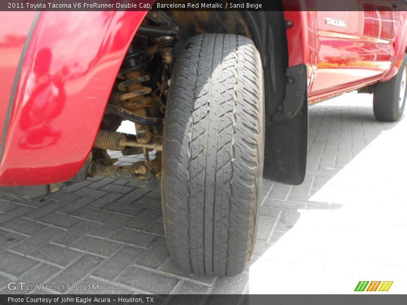 Barcelona Red Metallic / Sand Beige 2011 Toyota Tacoma V6 PreRunner Double Cab