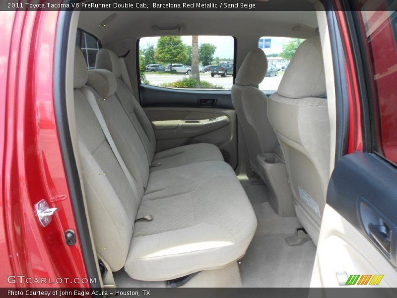 Barcelona Red Metallic / Sand Beige 2011 Toyota Tacoma V6 PreRunner Double Cab