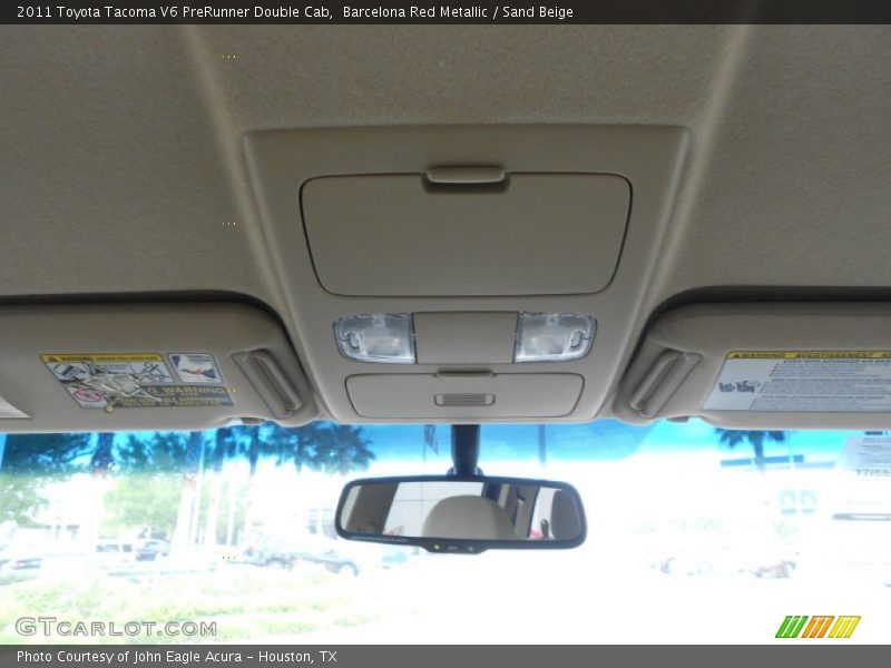Barcelona Red Metallic / Sand Beige 2011 Toyota Tacoma V6 PreRunner Double Cab