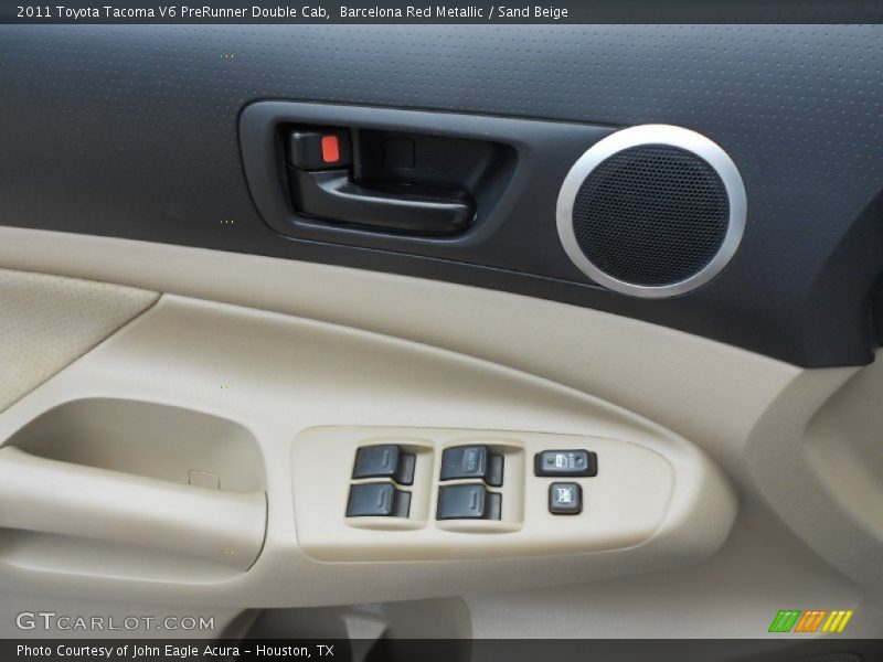 Barcelona Red Metallic / Sand Beige 2011 Toyota Tacoma V6 PreRunner Double Cab