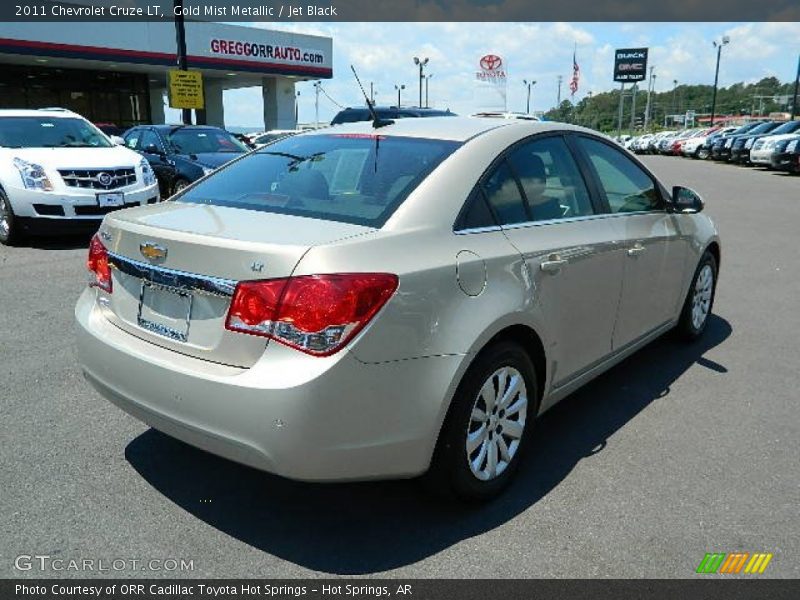 Gold Mist Metallic / Jet Black 2011 Chevrolet Cruze LT