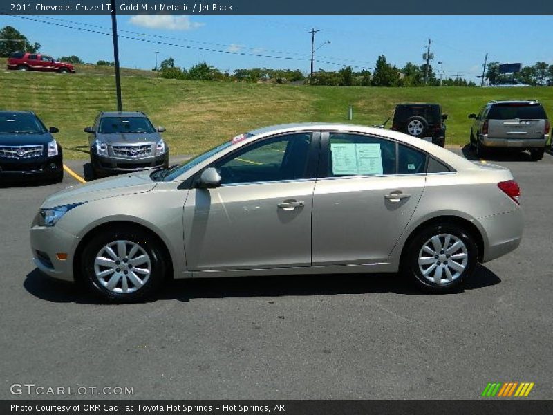Gold Mist Metallic / Jet Black 2011 Chevrolet Cruze LT