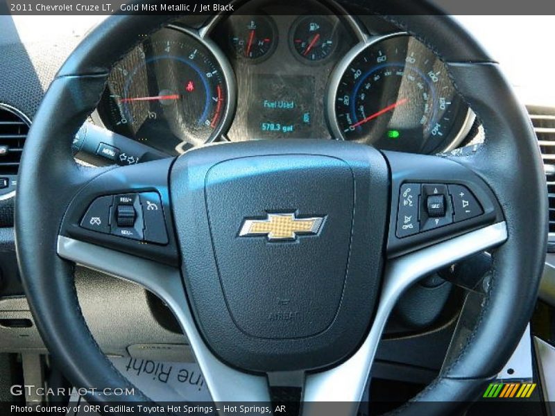 Gold Mist Metallic / Jet Black 2011 Chevrolet Cruze LT