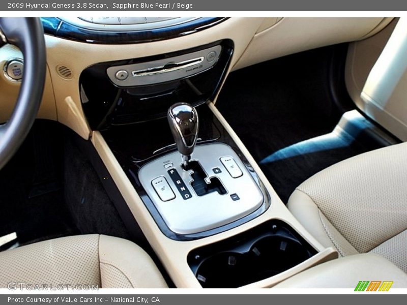 Sapphire Blue Pearl / Beige 2009 Hyundai Genesis 3.8 Sedan