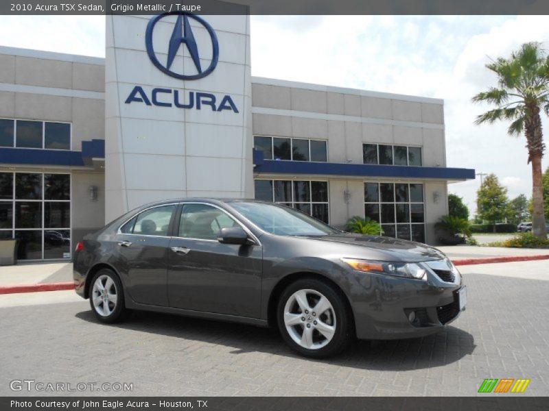 Grigio Metallic / Taupe 2010 Acura TSX Sedan