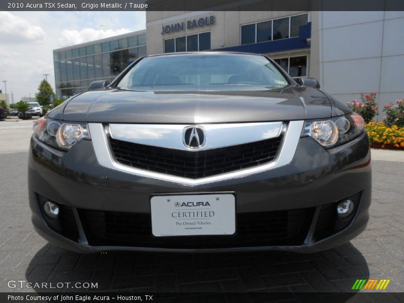 Grigio Metallic / Taupe 2010 Acura TSX Sedan