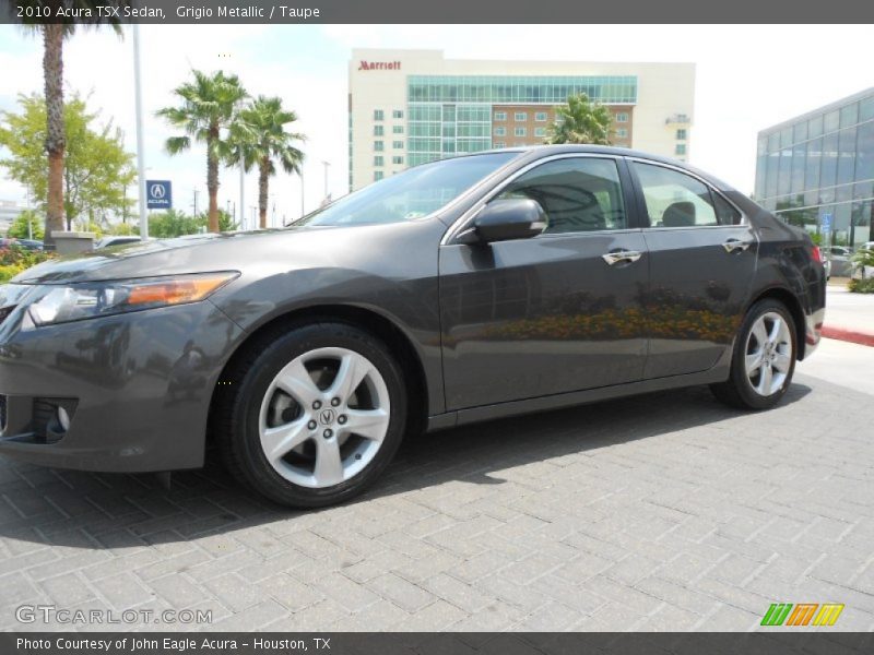 Grigio Metallic / Taupe 2010 Acura TSX Sedan