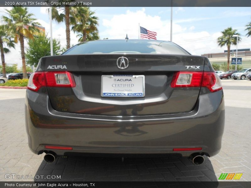 Grigio Metallic / Taupe 2010 Acura TSX Sedan