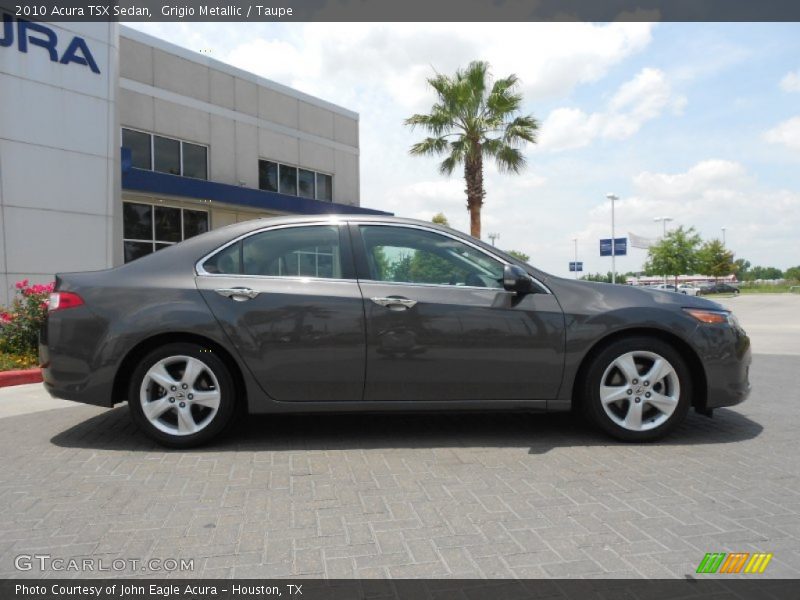 Grigio Metallic / Taupe 2010 Acura TSX Sedan