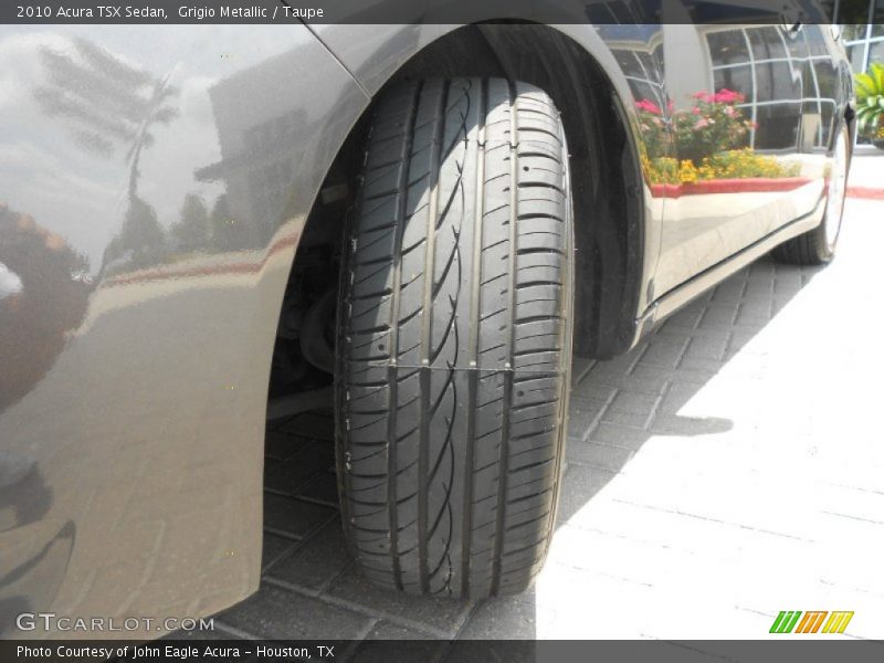 Grigio Metallic / Taupe 2010 Acura TSX Sedan