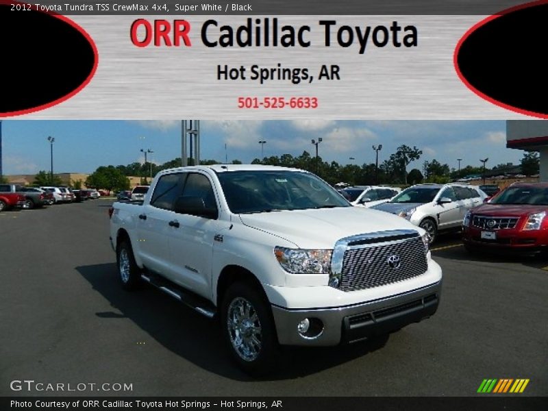 Super White / Black 2012 Toyota Tundra TSS CrewMax 4x4