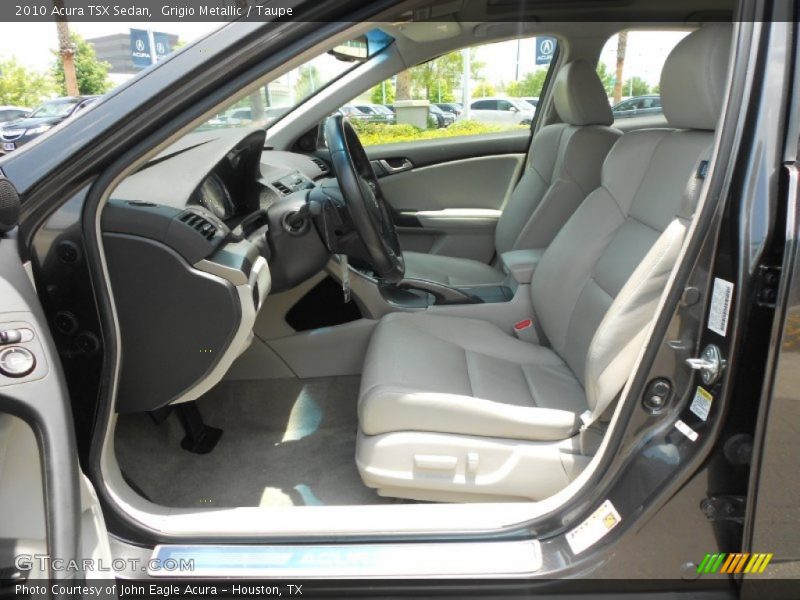 Grigio Metallic / Taupe 2010 Acura TSX Sedan