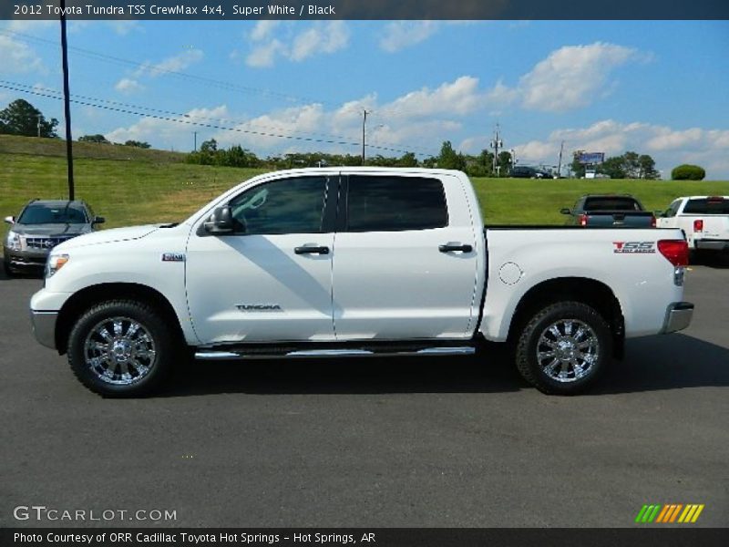 Super White / Black 2012 Toyota Tundra TSS CrewMax 4x4