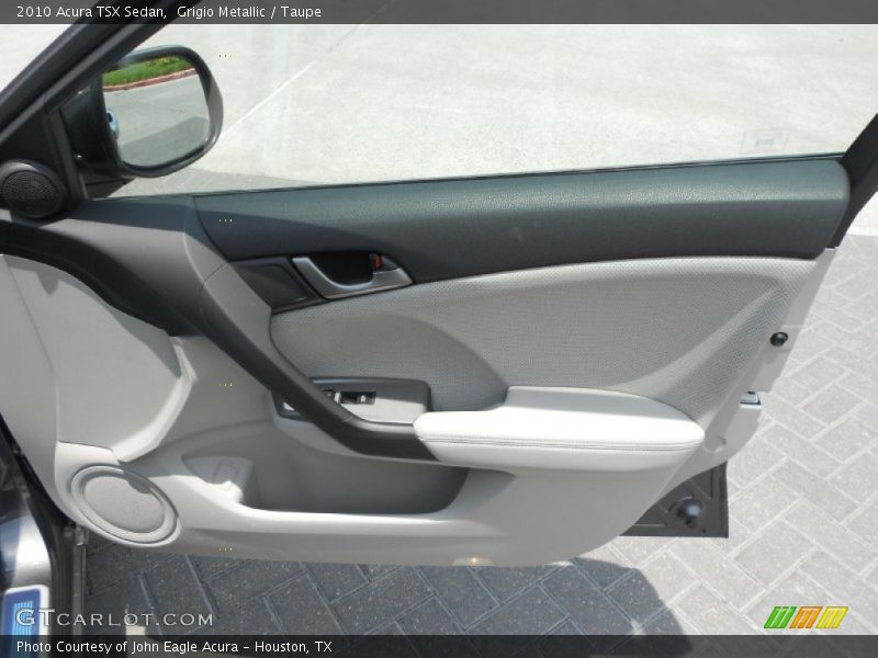 Grigio Metallic / Taupe 2010 Acura TSX Sedan