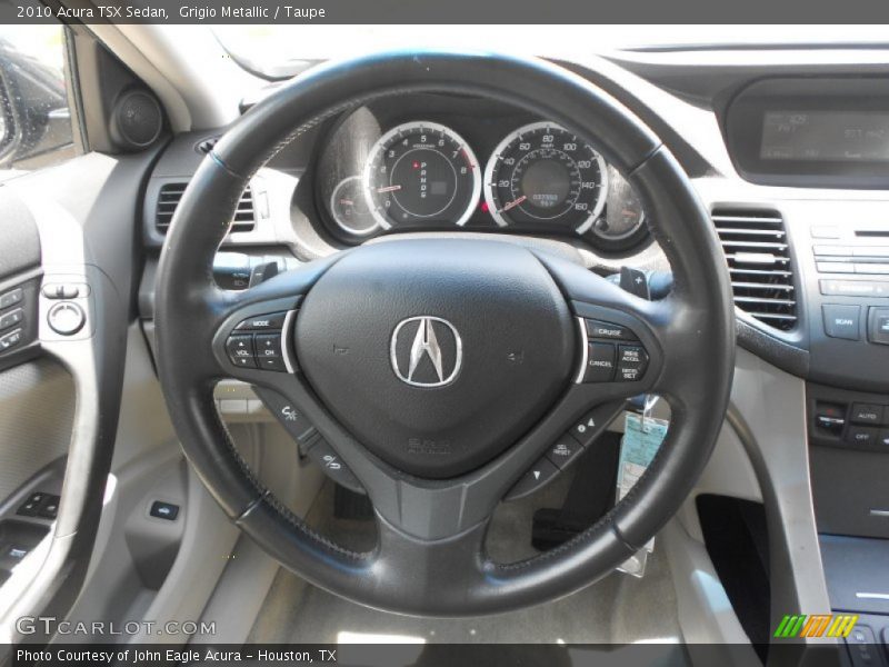 Grigio Metallic / Taupe 2010 Acura TSX Sedan