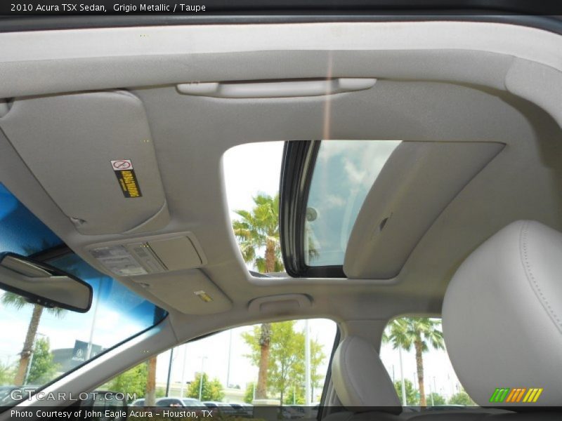 Grigio Metallic / Taupe 2010 Acura TSX Sedan