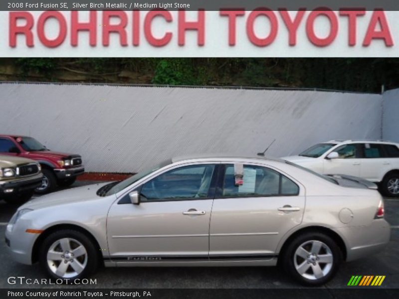 Silver Birch Metallic / Medium Light Stone 2008 Ford Fusion SE