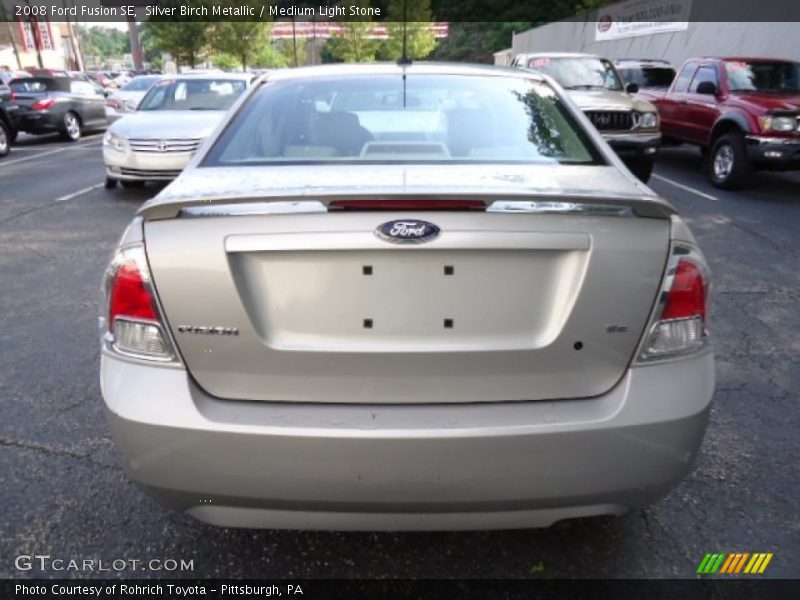 Silver Birch Metallic / Medium Light Stone 2008 Ford Fusion SE