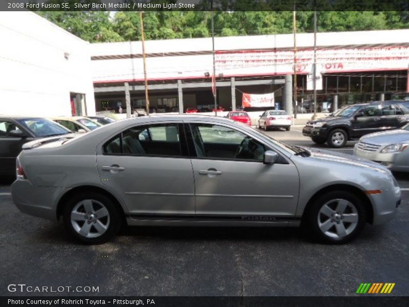 Silver Birch Metallic / Medium Light Stone 2008 Ford Fusion SE