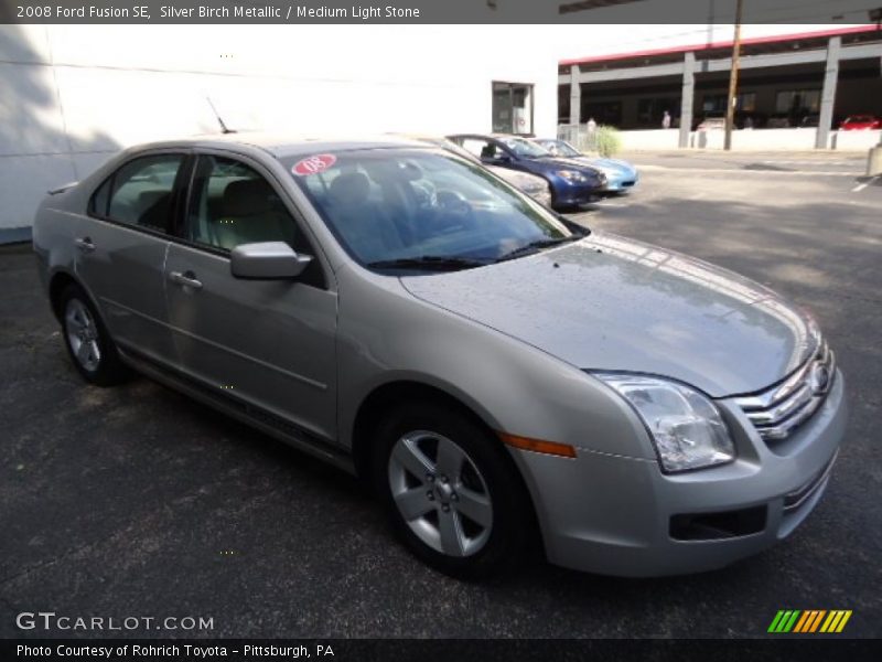 Silver Birch Metallic / Medium Light Stone 2008 Ford Fusion SE