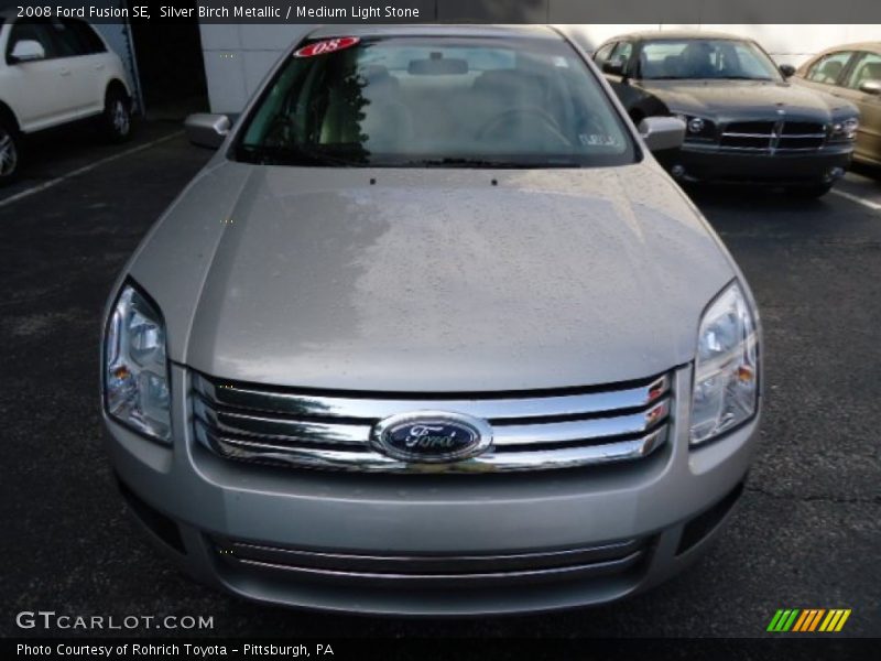 Silver Birch Metallic / Medium Light Stone 2008 Ford Fusion SE