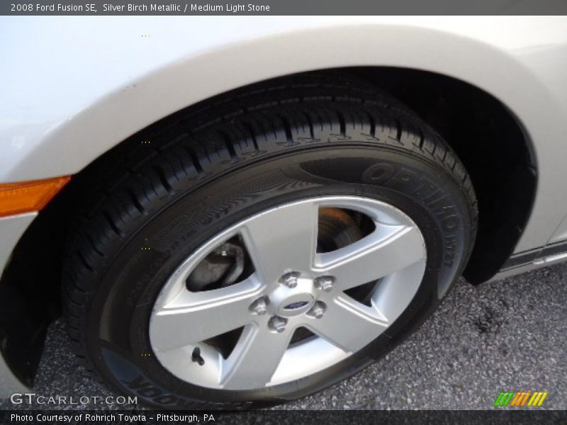 Silver Birch Metallic / Medium Light Stone 2008 Ford Fusion SE