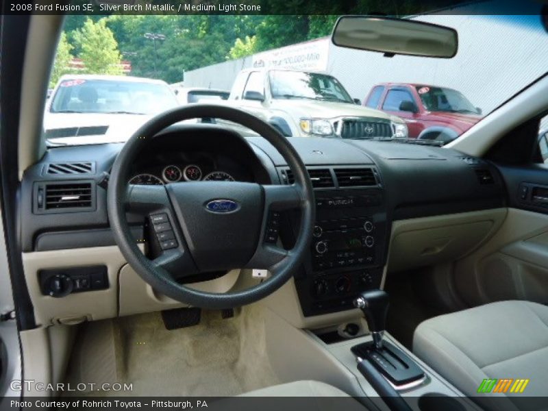 Silver Birch Metallic / Medium Light Stone 2008 Ford Fusion SE
