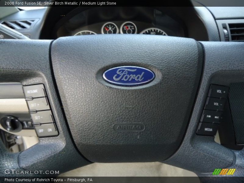 Silver Birch Metallic / Medium Light Stone 2008 Ford Fusion SE