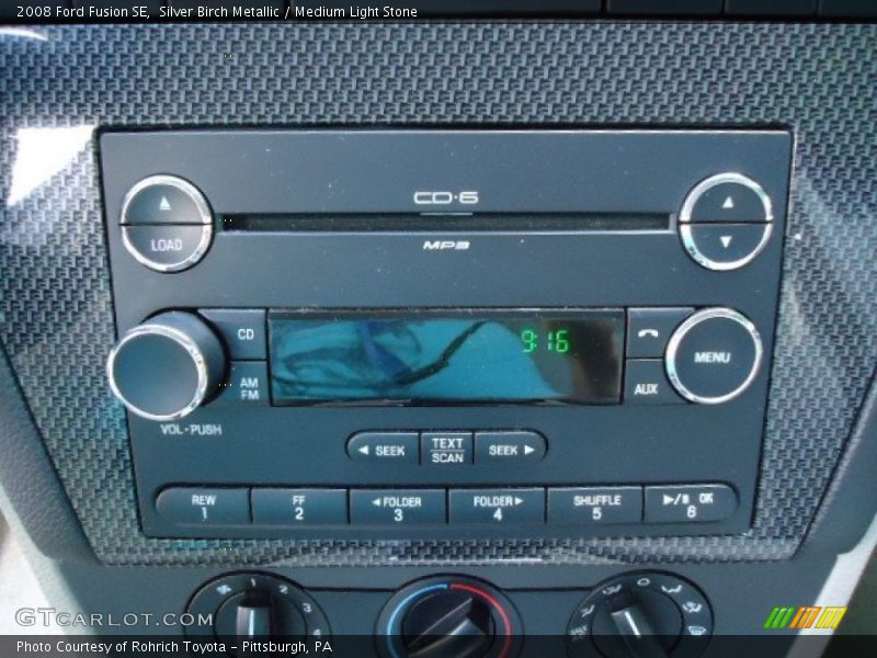 Silver Birch Metallic / Medium Light Stone 2008 Ford Fusion SE