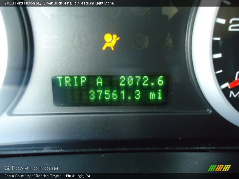 Silver Birch Metallic / Medium Light Stone 2008 Ford Fusion SE