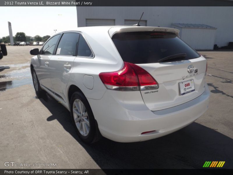 Blizzard White Pearl / Ivory 2012 Toyota Venza LE
