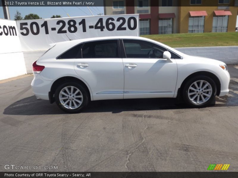 Blizzard White Pearl / Ivory 2012 Toyota Venza LE
