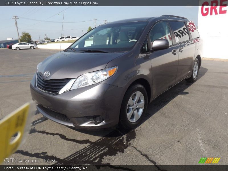 Predawn Gray Mica / Light Gray 2012 Toyota Sienna LE