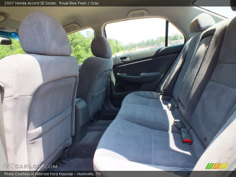 Royal Blue Pearl / Gray 2007 Honda Accord SE Sedan