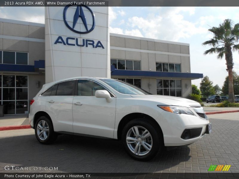 White Diamond Pearl / Parchment 2013 Acura RDX AWD